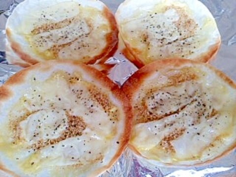 餃子の皮を使って★チーズマヨ